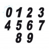Numéros découpés YTWO - 70mm (vendu par 10 pièces)