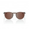 Solaire 100% - Legere Round - Soft Tact Cool Grey / HiPER Crimson Mirror Lens