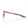 Lunettes solaires B2 Lite Square Soft Tact Crimson Hiper Silver Mirro