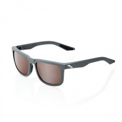Solaire 100% - Blake - Soft Tact Cool Grey / HiPER Crimson Silver Mirror