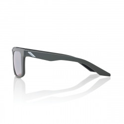 Solaire 100% - Blake - Soft Tact Cool Grey / HiPER Crimson Silver Mirror
