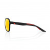 Solaire 100% - Kasia - Soft Tact Black / HiPER Red Multilayer Mirror