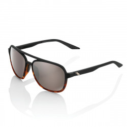 Solaire 100% - Kasia - Soft Tact Black/Havana Fade / HiPER Silver Mirror