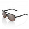 Solaire 100% - Kasia - Soft Tact Black/Havana Fade / HiPER Silver Mirror