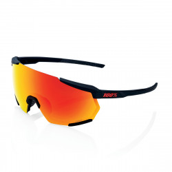 Solaire 100% - Racetrap 3.0 - Soft Tact Black / HiPER Red Multilayer Mirror