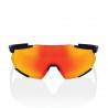 Solaire 100% - Racetrap 3.0 - Soft Tact Black / HiPER Red Multilayer Mirror