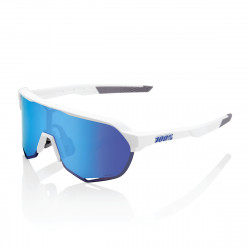 Solaire 100% - S2 - Matte White / HiPER Blue Multilayer Mirror