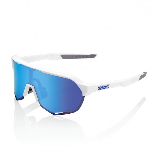 Solaire 100% - S2 - Matte White / HiPER Blue Multilayer Mirror