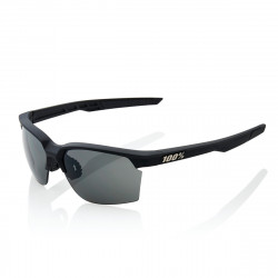 Solaire 100% - Sportcoupe - Soft Tact Black / Smoke lens