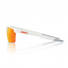 Lunettes solaires SPORTCOUPE Matte White Hiper Red Multilayer Mirror