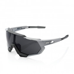 Solaire 100% - Speedtrap - Soft Tact Stone Grey / Smoke lens