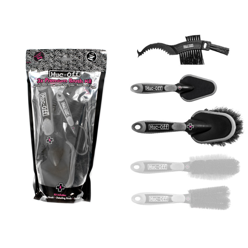 Kit de 3 brosses