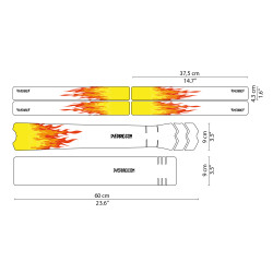 Sticker de cadre Flames (SUR COMMANDE)