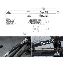 Sticker de cadre Ride or Die (SUR COMMANDE)