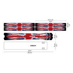 Sticker de cadre Country UK Flag (SUR COMMANDE)