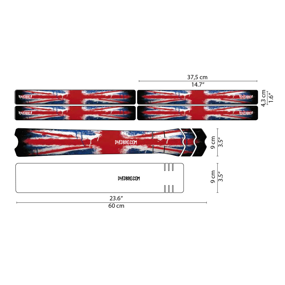 Sticker de cadre Country UK Flag (SUR COMMANDE)