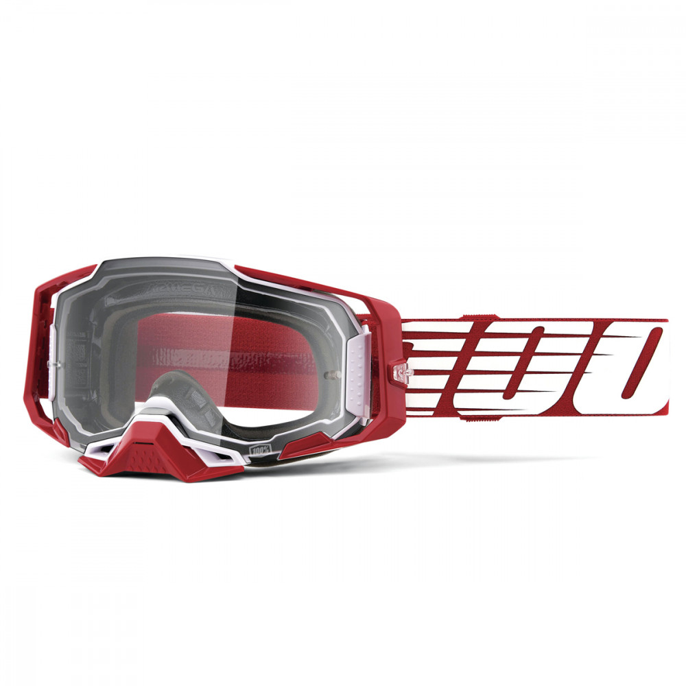 ARMEGA Oversized Deep Red Clear Lens