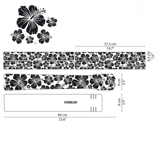 Sticker VTT DYEDBRO - Hawaiian Flowers