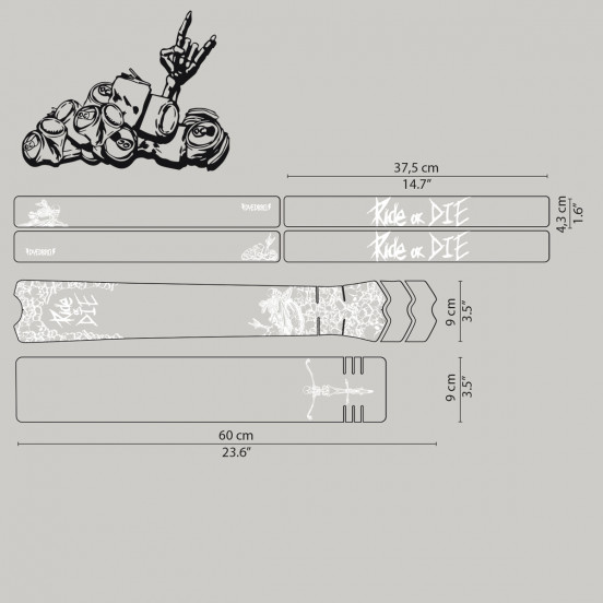Sticker VTT DYEDBRO - Ride or Die