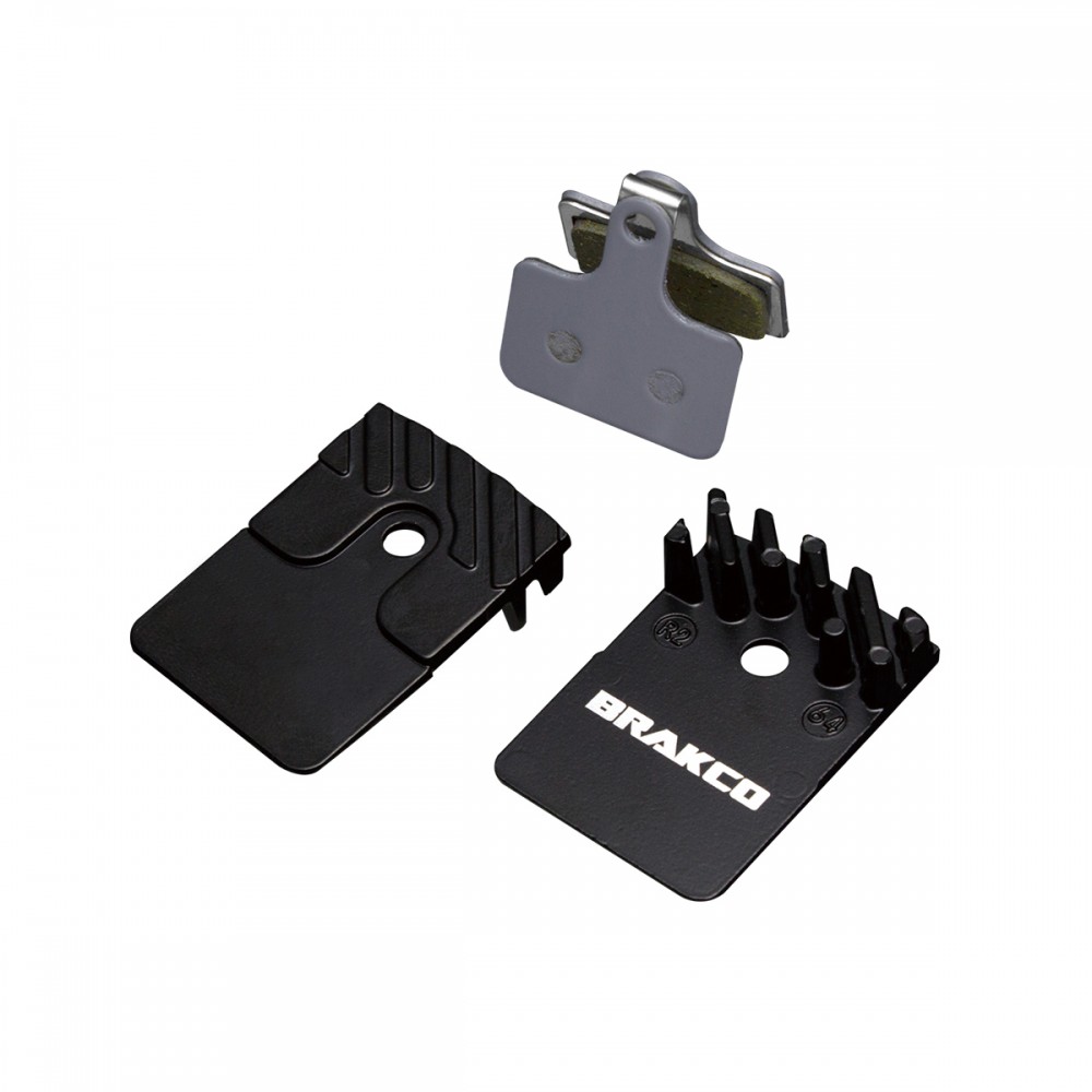 Plaquettes de frein BRAKCO - Ventilées Sintered SHIMANO 2P FLAT MOUNT/105/GRX/ULTEGRA