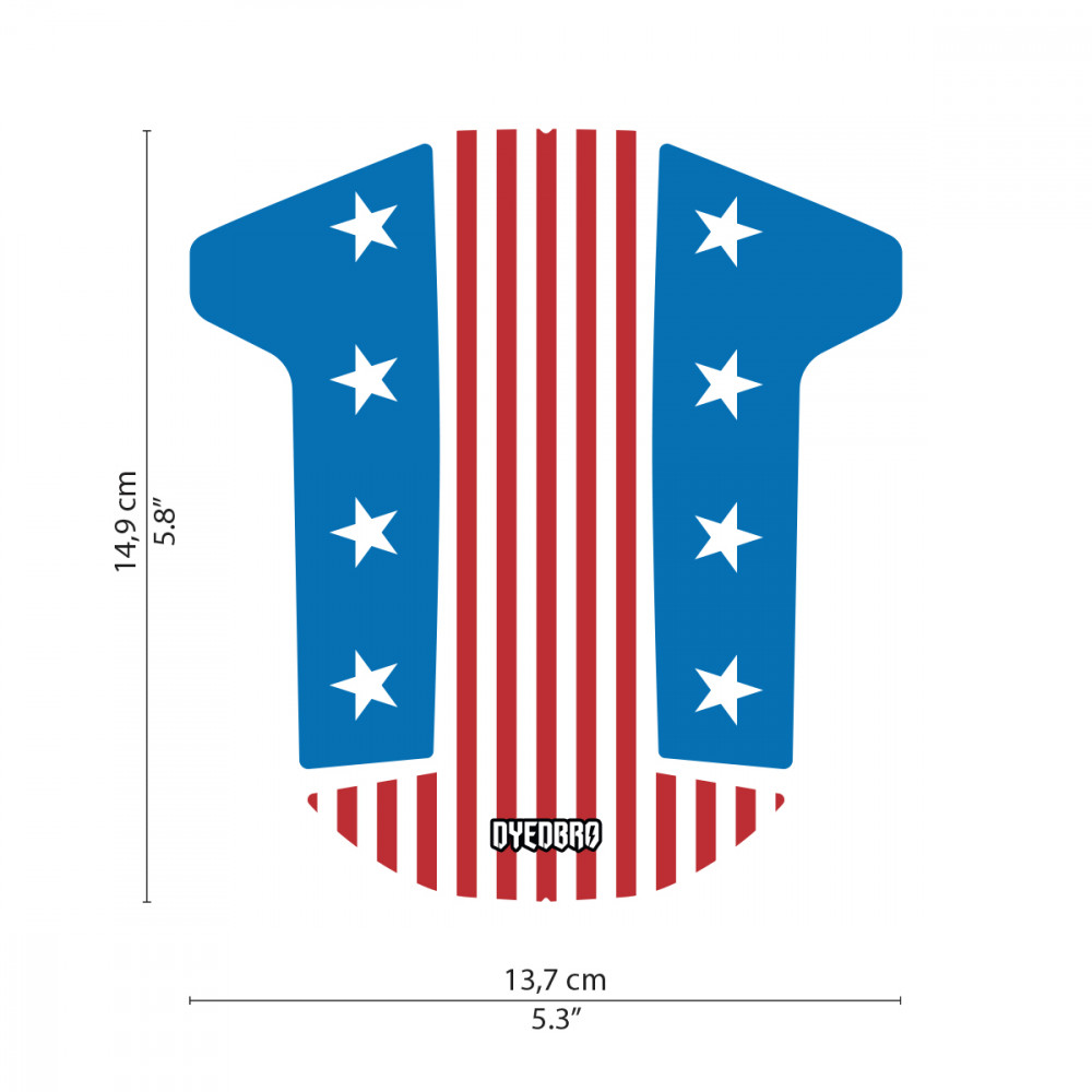 Sticker Garde-boue VTT DYEDBRO - American Flag