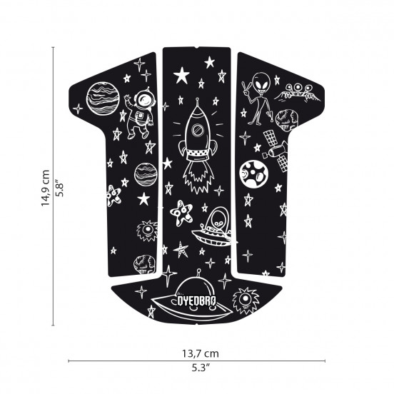 Sticker Garde-boue VTT DYEDBRO - Space Trip